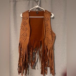 Woman’s fringe vest